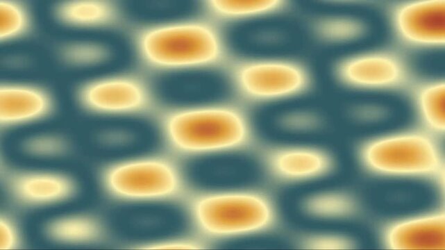 Abstract atomic lattice structure visualization with heat map colors