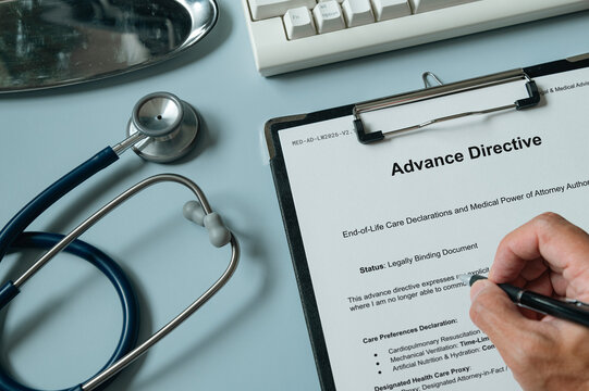 End-of-Life Care Planning Document with Medical Equipment &mdash; ideal for healthcare decision-making blog posts