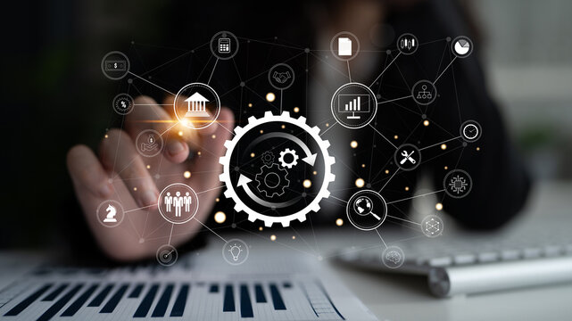 A business process automation and operations management system. A concept for integrating and automating core business functions for efficiency. Motif