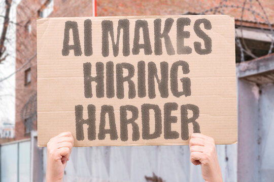 "AI makes hiring harder" Recruiters struggle with automated application screening problems. RECRUITMENT. FILTERING. BIAS. OBSTACLE. BARRIER.