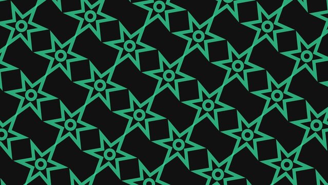 Green star pattern geometric repeat wallpaper backdrop