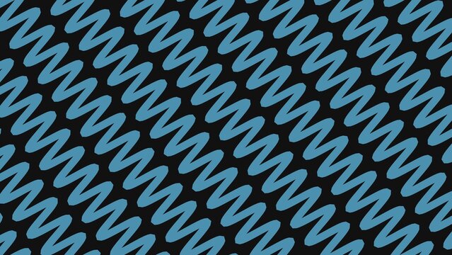 Blue zig zag lines pattern on dark background