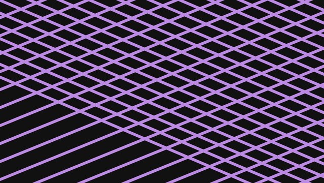 Purple isometric grid lines forming a geometric pattern on a dark background