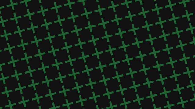 Green plus sign pattern geometric diagonal background texture