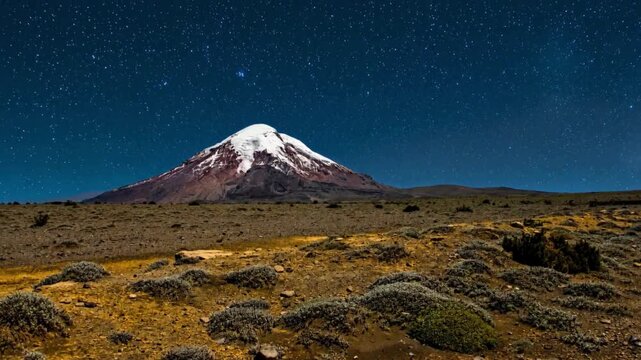Chimborazo volcano, Ecuador