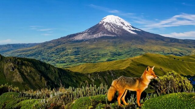 Chimborazo volcano, Ecuador