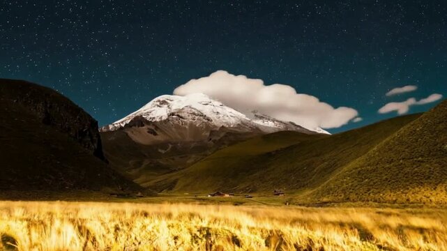 Chimborazo volcano, Ecuador