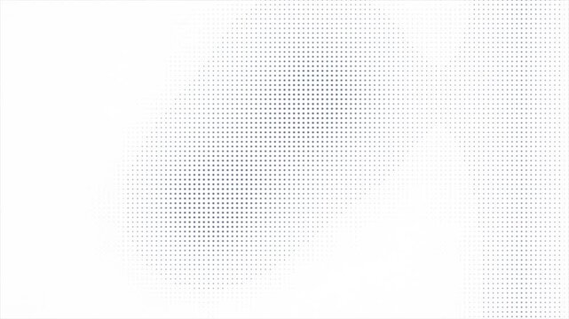 Minimalist Digital Heart Shape Animation with Halftone Dots for Healthcare and Technology Data Visualization Background 4k video