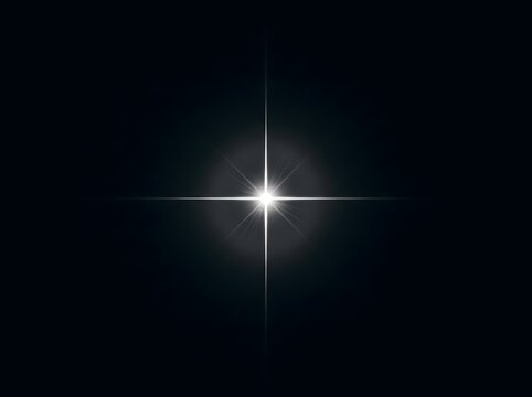 Ethereal Radiant Light Burst Against Deep Cosmic Void for Futuristic Digital Art and Space-Themed Designs
