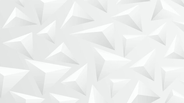 Geometric 3D Triangles Abstract Pattern 4K