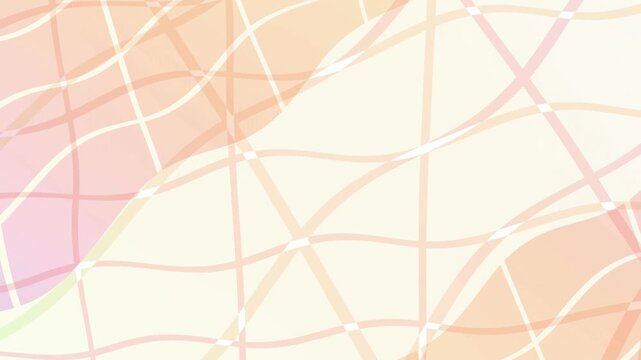 Abstract Pastel Wavy Intersecting Lines 4K