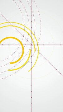 Geometric coordinate system rotating seamlessly loop