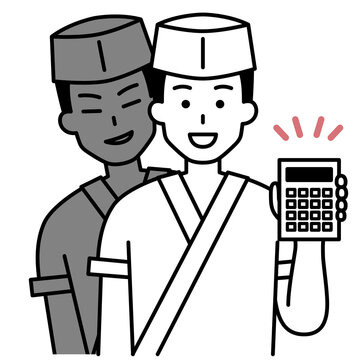 ぼったくりをする和食屋の男性店員