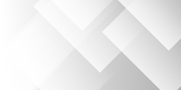Abstract white and gray geometric background with overlapping diagonal squares and subtle gradient shadows for modern business design