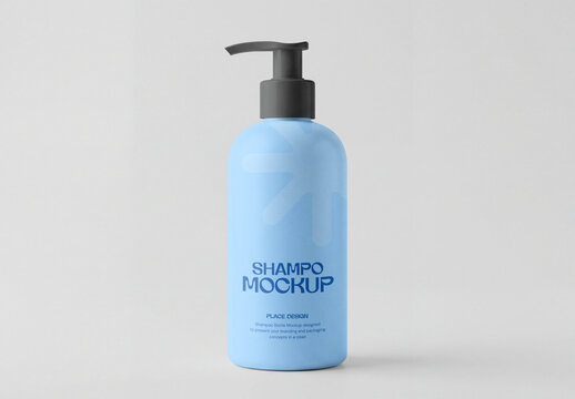 Shampoo Bottle Packaging Mockup