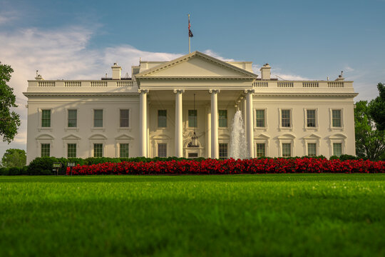 White House in Washington DC. American presidency residence. Federal government.