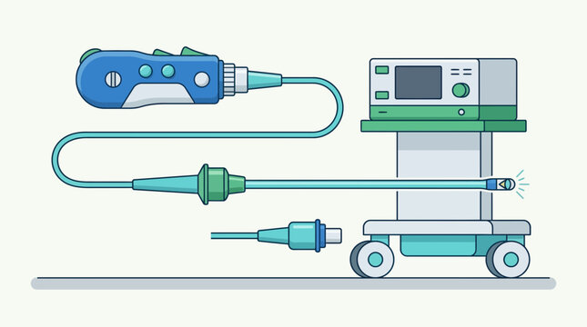 Medical Endoscope System with Display and Probe - Isolated