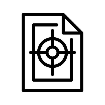 Registration Mark Icon Vector Symbol Design Illustration