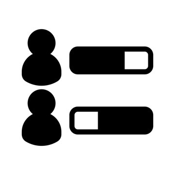 User Statistic Icon Vector Symbol Design Illustration