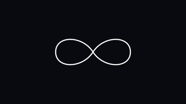 Minimal logo reveal animation featuring a precise light path that traces a brand mark before transitioning into a clean, sharp illuminated logo.