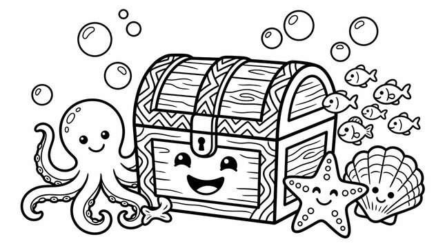 treasure chest with treasure