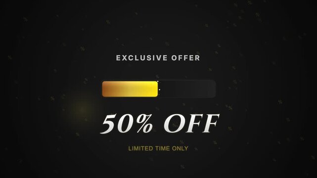 Exclusive Offer 50 Percent Off Animated Progress Bar
