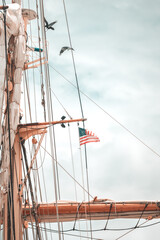 sailing ship mast © Thacher Andreae