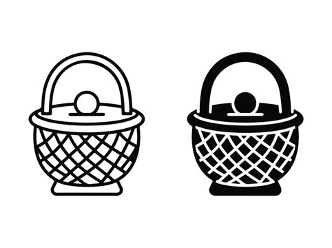 Savings Basket Icon Set for Rotating Community Credit Circle