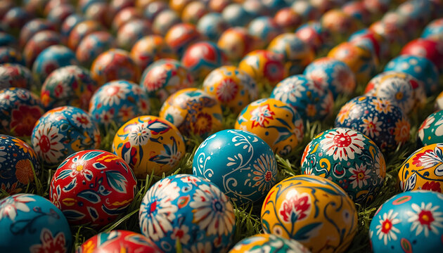 colorful easter eggs