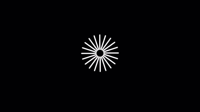 animated 2d tap animation. rippled effect on screen tap. Transparent background. 4K Video