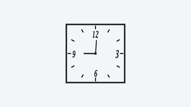 Minimalist clock showing time at 10:10 with hour markers