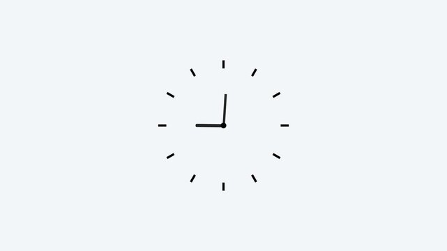 Minimalist clock icon showing time ten twenty