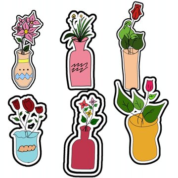 Flowers in vas