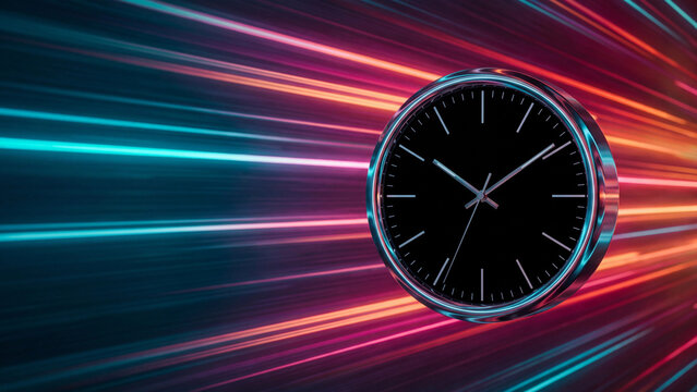 Sleek analog wall clock featuring a polished silver metallic frame and clean minimalist black face design for modern room decor