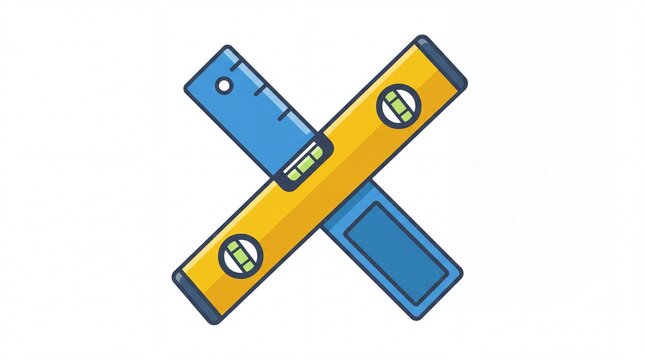 Labour day vektor spirit level tools for construction work