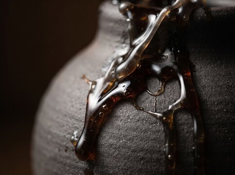old violin on black background