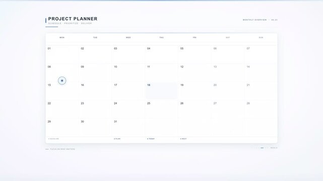 Open project planner sheet with highlighted sections and annotations showing planning process in a professional workspace environment for teamwork