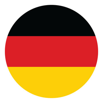 Round German flag icon