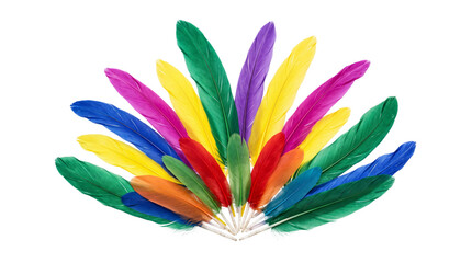 Symmetrical arrangement of brightly colored isolated on transparent background © PNG Studio 99