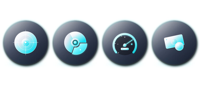 Personal Finance Piggy Bank and Wealth Savings Icons in 3D Glass.