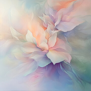 Abstract Watercolor Flower Art