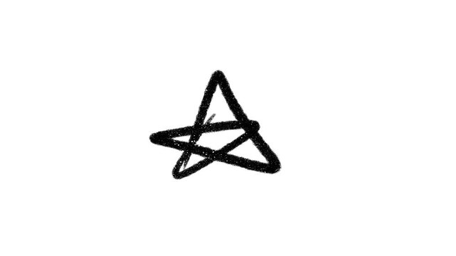 Star Crayon Scribble Doodle Animation Pack
