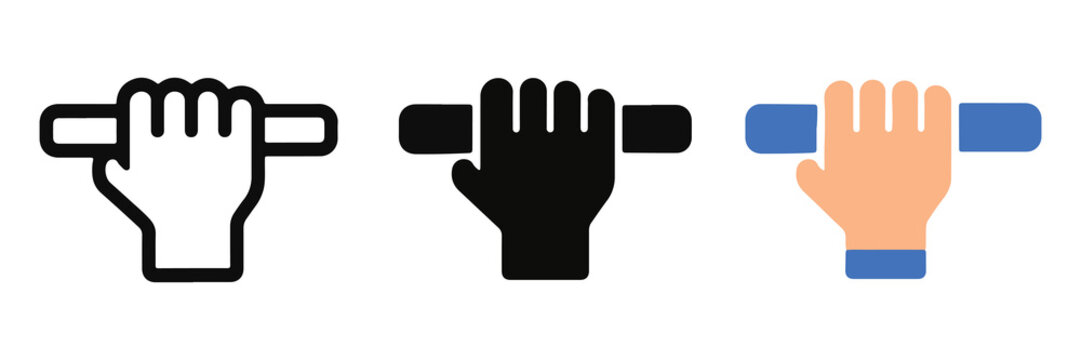 Grip Horizontal Hand Holding Icon