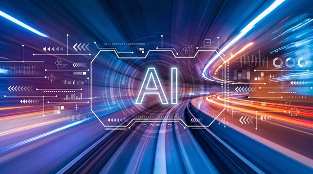 ai typography in highway tunnel