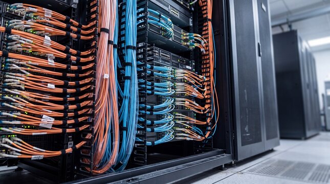 High Speed Optical Backplane and Fiber Patch Cables in AI Server Rack