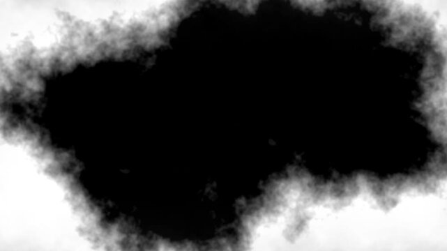 インクがにじんでくるようなアニメーション