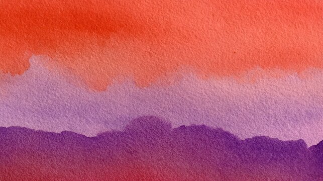 Vibrant watercolor gradient background in shades of orange purple and pink