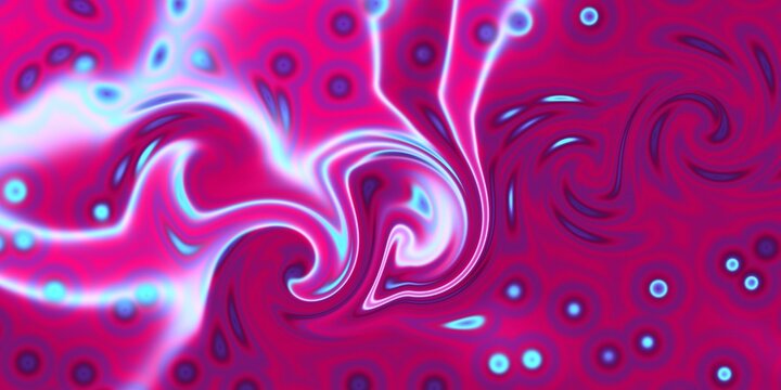 Vibrant Abstract Liquid Swirl Background Featuring Radiant Pink and Electric Blue Fusion Patterns