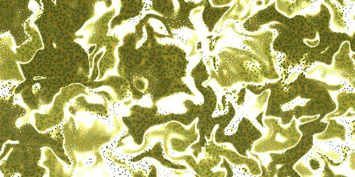 Vibrant abstract pattern with dynamic flowing textures, featuring glowing yellow and green hues that create a captivating and energetic fluid design