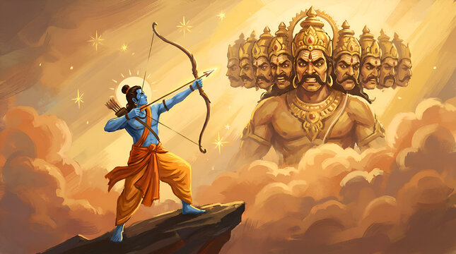 A dramatic mythological digital painting